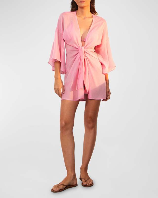 Solid Perola Knot Short Coverup